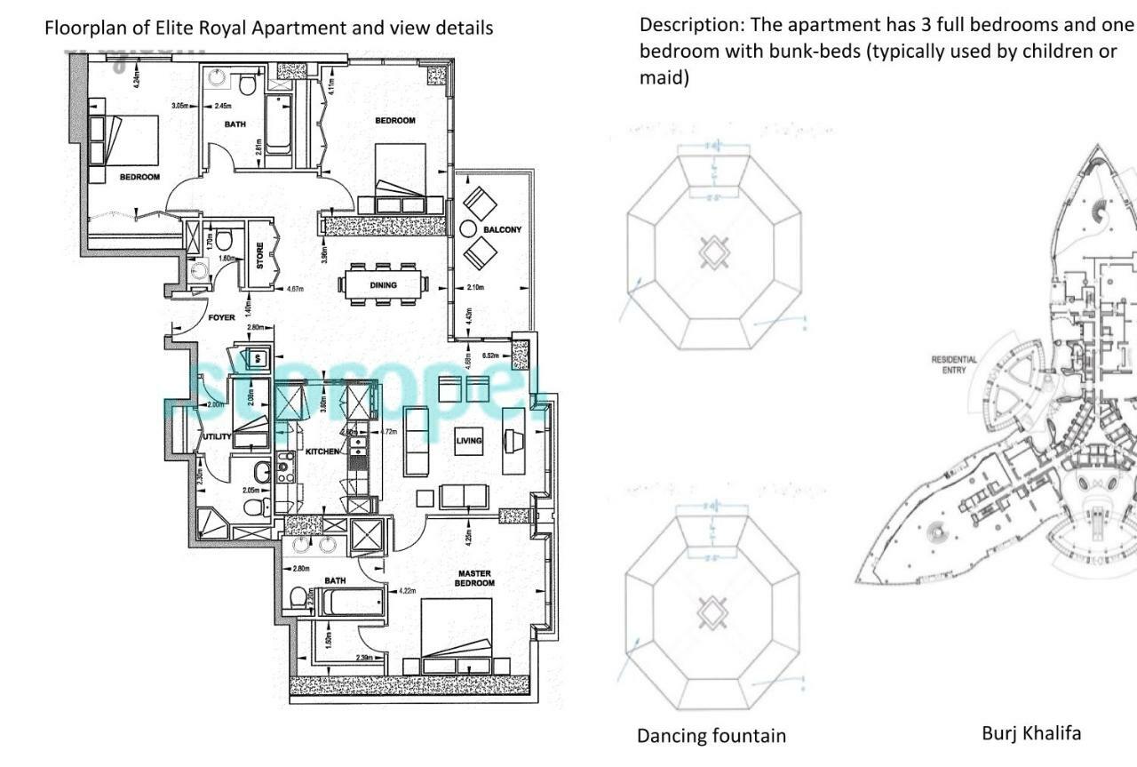 Elite Royal Apartment - Full Burj Khalifa & Fountain View - Crystal دبي المظهر الخارجي الصورة